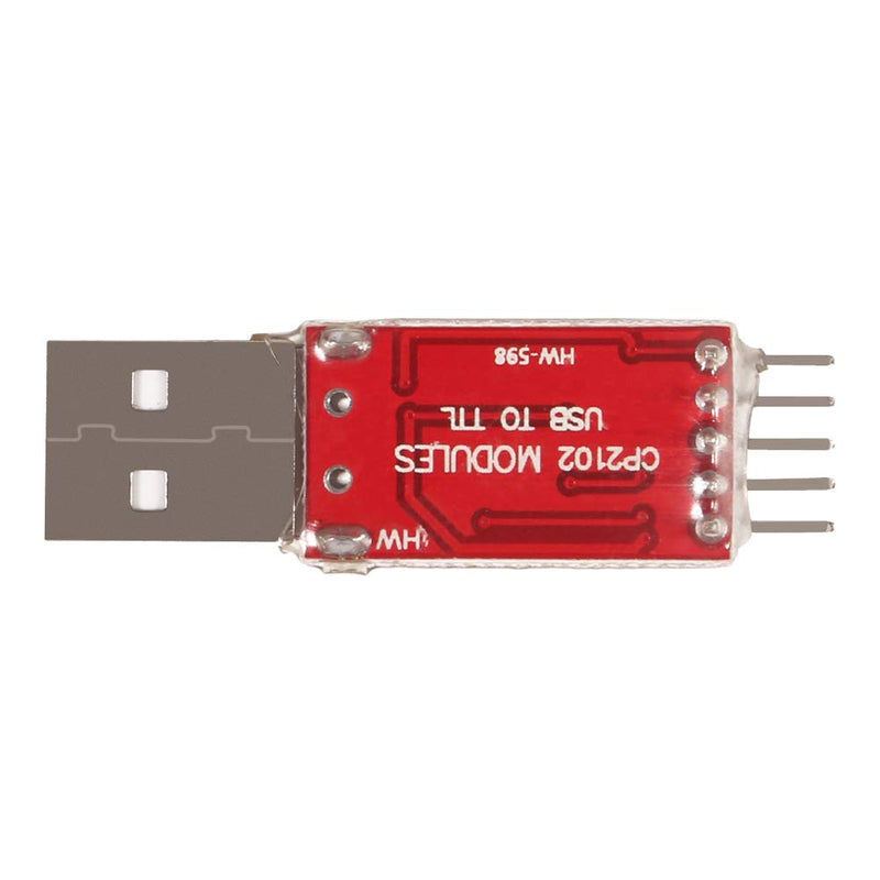 [Australia - AusPower] - Aitrip 3 Sets CP2102 Module USB to TTL 5PIN Serial Converter Adapter Module Downloader with Jumper Wires for UART STC 3.3V and 5V 