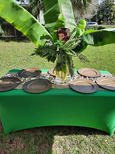 [Australia - AusPower] - FORLIFE Spandex Table Covers 6ft，Fitted Tablecloth for 6ft Rectangular Tables, Stretch Patio Table Covers, Universal Spandex Table Cover for Wedding, Banquet, Party (6ft, Emerald) 