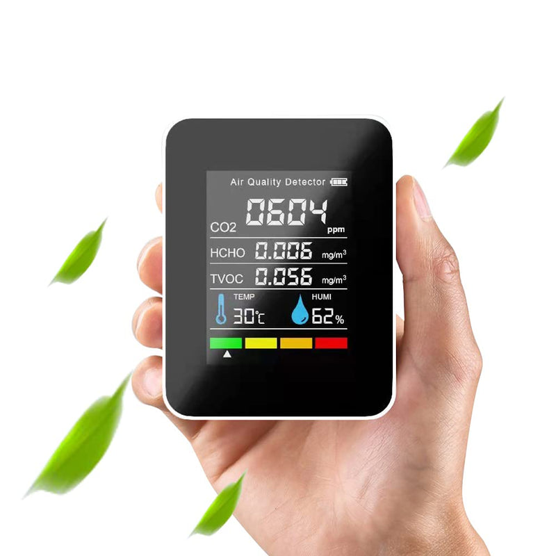 [Australia - AusPower] - Air Quality Monitor Meter, Indoor CO2 Alarm Detector , Real-Time Readings 3 in 1 or 5 in 1 Air Air Quality Tester（Random Delivery  for Wine Cellars, Homes, Office,Car,Grow Tents 