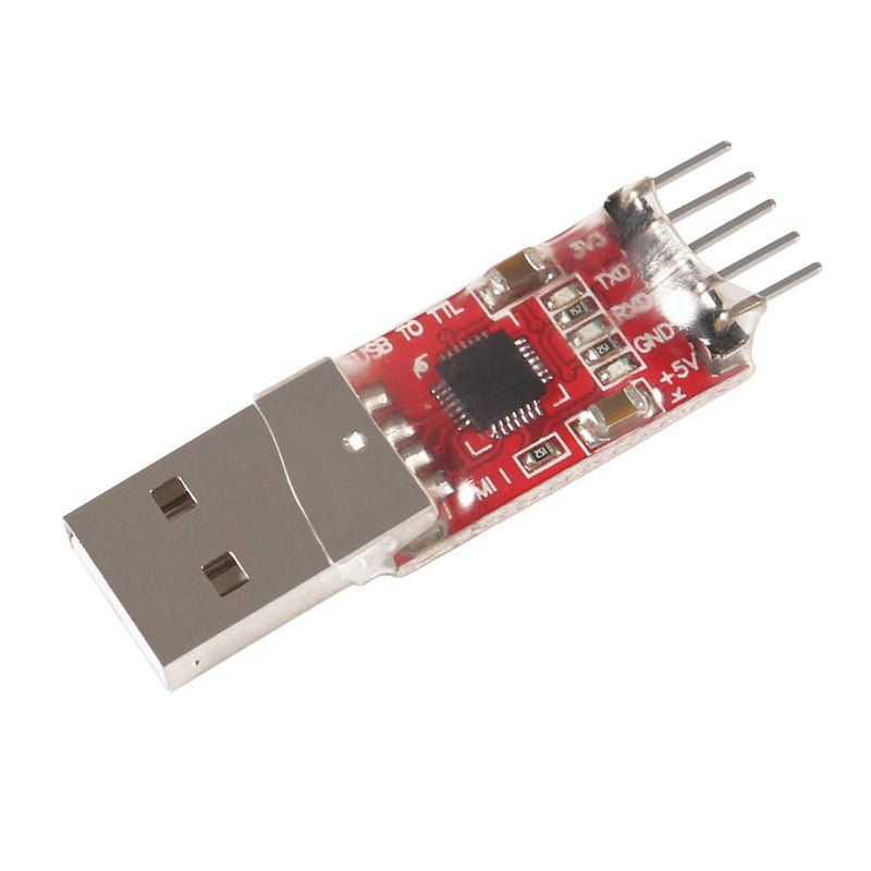 [Australia - AusPower] - Aitrip 3 Sets CP2102 Module USB to TTL 5PIN Serial Converter Adapter Module Downloader with Jumper Wires for UART STC 3.3V and 5V 