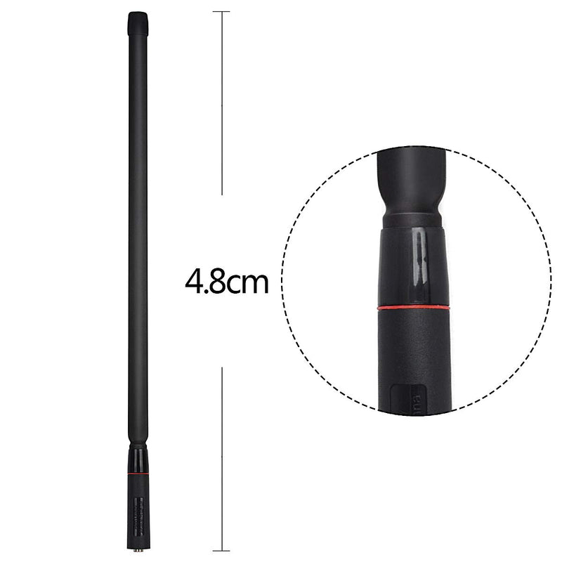 [Australia - AusPower] - TWAYRDIO 144/430MHz Tactical Antenna VHF/UHF SMA Male Foldable Radio Antenna 17.9inch Compatible for Yaesu VX-3R VX-6R Two Way Radio 