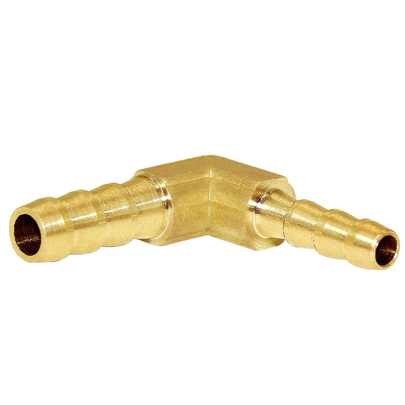 [Australia - AusPower] - Joywayus Reducer Elbow 3/16" to 1/4" Reducing Hose Barb 90 Degree L Right Angle Brass Fitting Water/Fuel/Air 3/16 x 1/4 