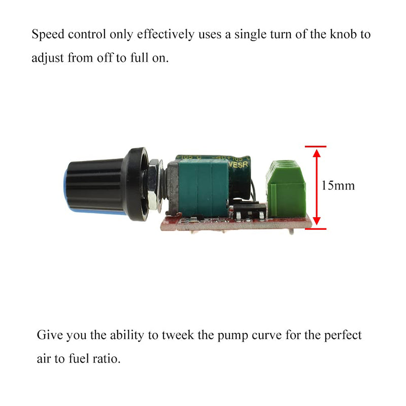 [Australia - AusPower] - Hahiyo 3-35V Low Voltage DC Motor Speed Controller Smooth Linear Adjustment Knob Compact Units Reduce Heat Module Dimmer Switch Regulator 3 Pieces for Mini Fan Electric Pumps LED Light 3-35V-PWM1-A87-3Pieces 