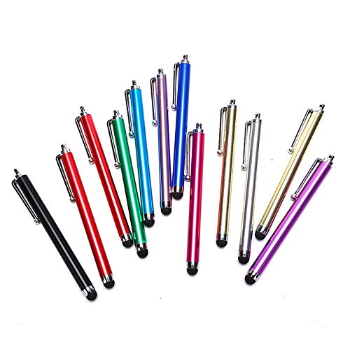 [Australia - AusPower] - VizGiz 5 Pack Universal Stylus styli Capacitive Touch Screen Cellphone Tablet Pen Stylus Pens for Touch Screens Android iOS for Mobile Phone Tab Surface Samsung Galaxy Switch Color Random 