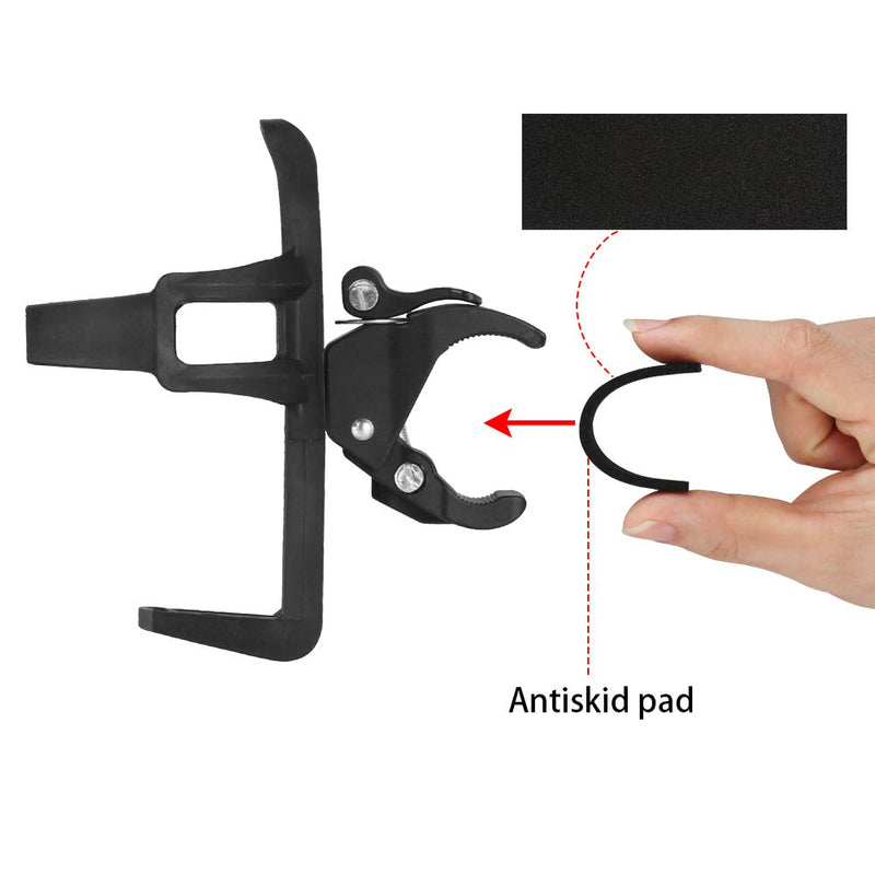 [Australia - AusPower] - Accmor Bike Water Bottle Holder No Screws, Universal Bike Cup Holder, 360 Degree Rotating Bike Water Bottle Cage, Water Bottle Holder for Bike Stroller Walker, 2 Pack Black 