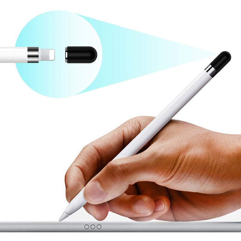 [Australia - AusPower] - TITACUTE Replacement for Apple Pencil Cap iPencil Magnetic Cap for Apple Pen Stylus for iPad Pro 10.5 inch 12.9 inch 9.7 inch Black 