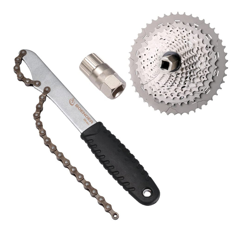 [Australia - AusPower] - Boenoea Bike Chain Whip Tool Kit Cassette Removal Tool, Bike Freewheel Removal and Install Tool with Cassette Lockring Freewheel Removal Tools Kit Flywheel Chain Sprocket Remover Tool 