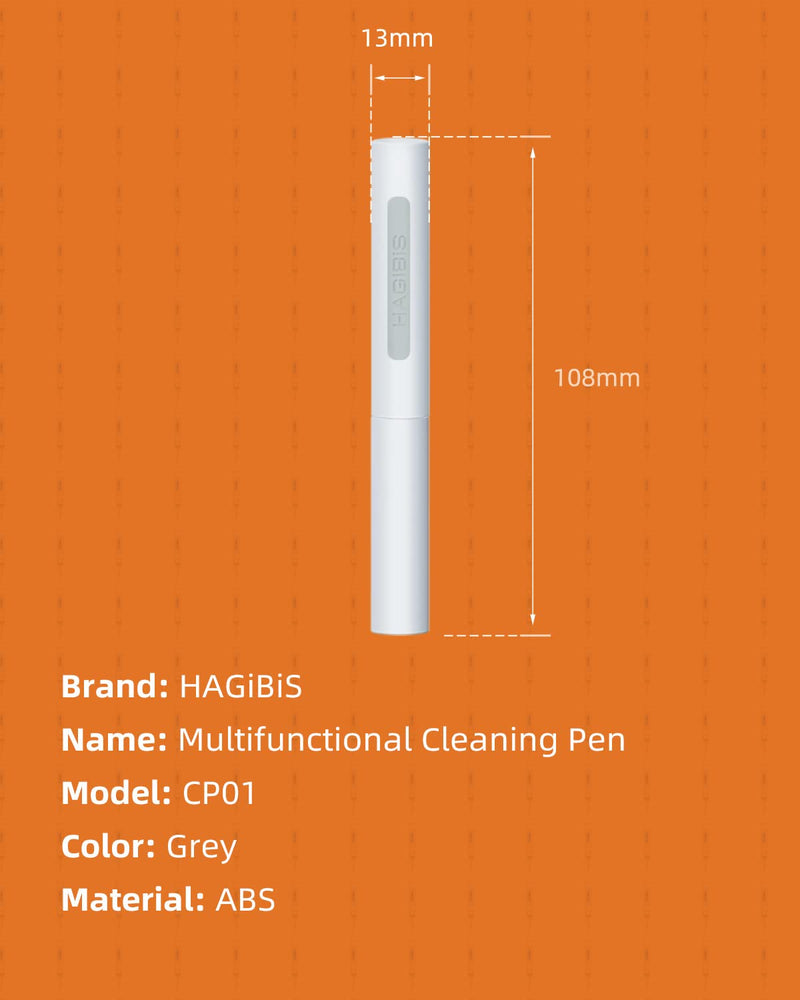 [Australia - AusPower] - Hagibis Cleaning Pen for Airpods Pro 1 2 Multi-Function Phone Cleaning Kit Soft Brush for Bluetooth Earphones Case Cleaning Tools for Lego Huawei Samsung MI Earbuds Cleaner 