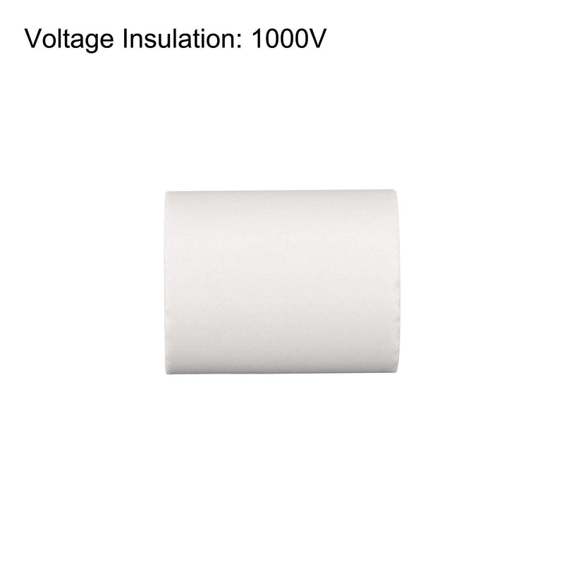 [Australia - AusPower] - uxcell 10pcs 14mm Dia Ceramic Tube Insulated Electronic Wire Bundle Heat Insulation Protection Single Bore 25mmx20mm 