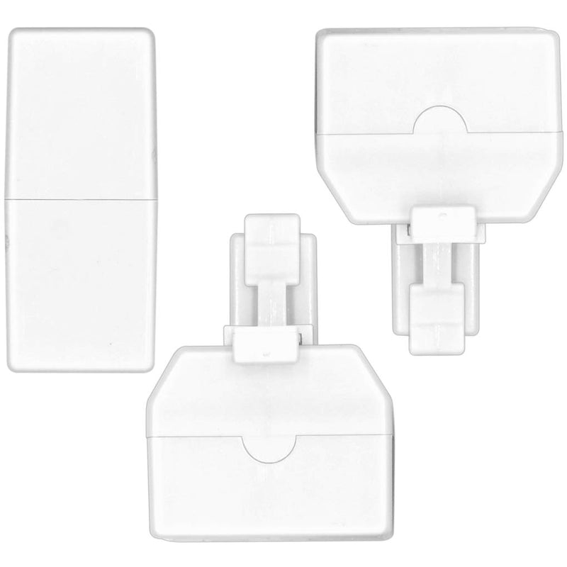 [Australia - AusPower] - NECABLES (2+1Pack) 2pcs Double Phone Jack Splitter RJ11 6P4C 1 Male to 2 Females and 1pc Phone Line Coupler for Landline and Fax White 2 Way 