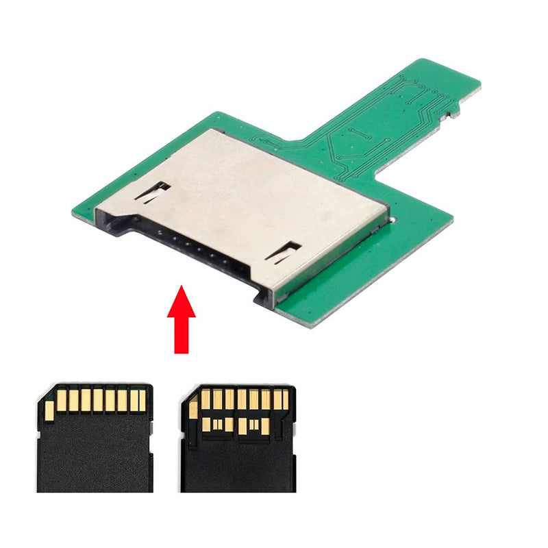 [Australia - AusPower] - Xiwai TF Micro SD Male Extender to SD Card Female Extension Adapter PCBA SD/SDHC/SDXC UHS-III UHS-3 UHS-2 Green TF/SD 