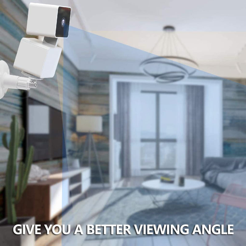 [Australia - AusPower] - Wall Mount for Wyze Cam Pan V3 & Wyze Cam V3 & Wyze Cam Outdoor, 3 Pack 360 Degree Swivel Adjustable Wall Mount Bracket for Wyze Outdoor Indoor Camera System (Wyze Camera is NOT Included) wall mount 3 Pack White 
