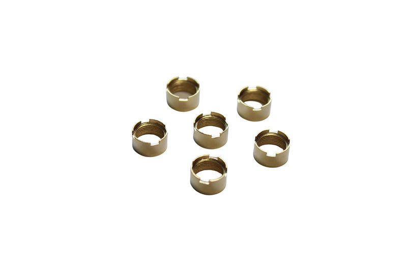 [Australia - AusPower] - 6 Pack 510 Thread Magnetic Ring Adapter Connector (Gold) Gold 