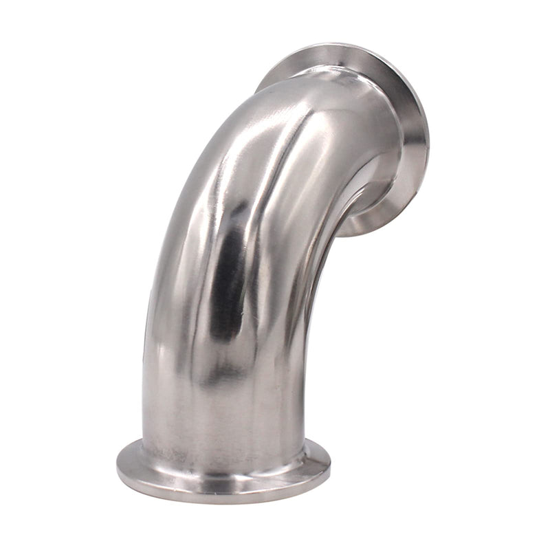 [Australia - AusPower] - DERNORD 2 Pack 1.5" Tube OD Sanitary Ferrule Elbow 90 Degree Pipe Fitting with 2 Silicone Gaskets SUS304 Tri Clamp 1.5 Inch 