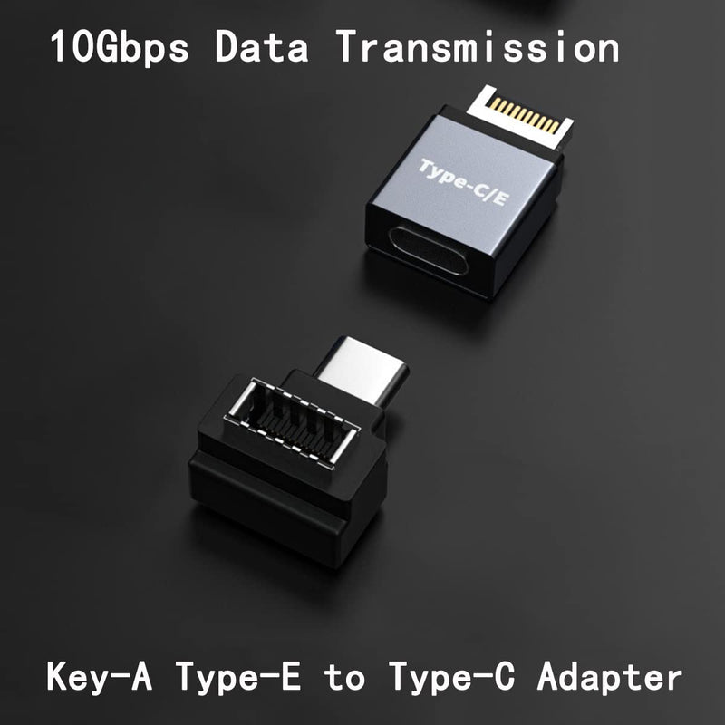 [Australia - AusPower] - rgzhihuifz USB 3.1 Type E to Type C Extension Adapter , Gen 2 (10 Gbit/s) USB 3.1 Type-E Male Port to Type-C Female Port and Type E Female/Type C Male Internal Adapter Cable 