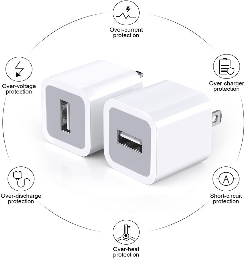 [Australia - AusPower] - iPhone Charger,2Pack[Apple MFi Certified] Lightning Cable Rapid Fast Charging Cords USB Wall Charger Adapter Travel Plug Compatible with iPhone 13/12/11 Pro Max/XS MAX/XR/XS/X/8/7/Plus/6S/6/SE/5S/iPad 