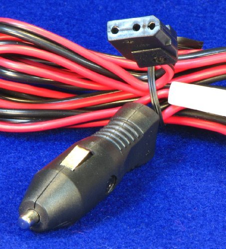 [Australia - AusPower] - POWER CORD w/ LIGHTER PLUG Heavy Duty 16 ga with 3 pin socket for CB Ham Radios - Workman CB3AP 