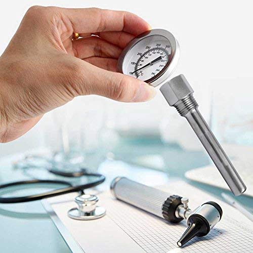 [Australia - AusPower] - Stainless Steel Thermowell 1/2"NPT Threads for Temperature Sensors Thermowells for Temperature Instruments Thermometer 