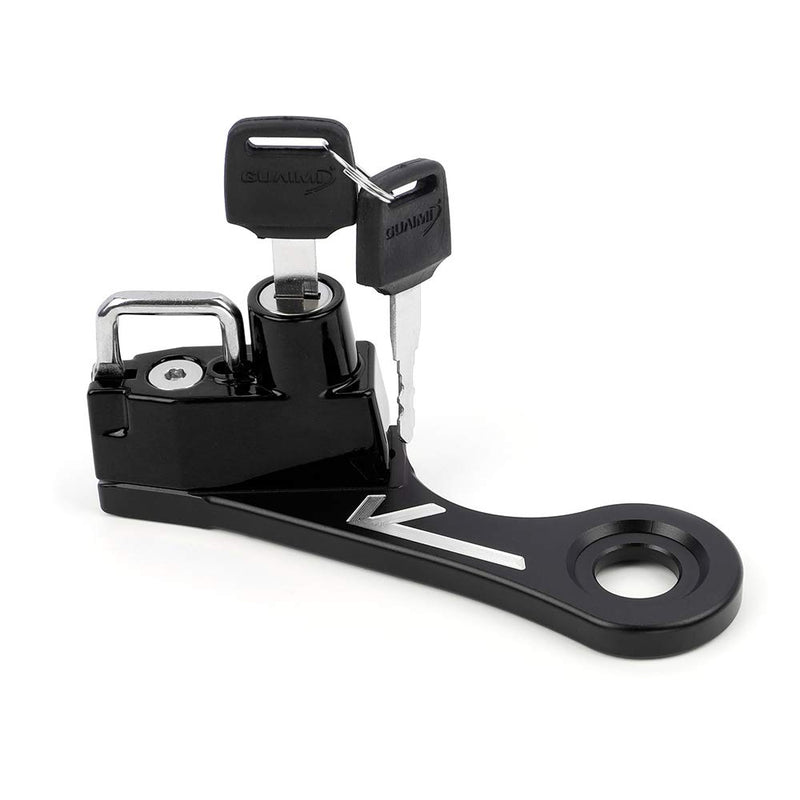 [Australia - AusPower] - GUAIMI Motorcycle Helmet Lock Anti-Theft Helmet Security Lock Compatible with Twins Bonneville Thruxton Scrambler-Black Standard Lock black 