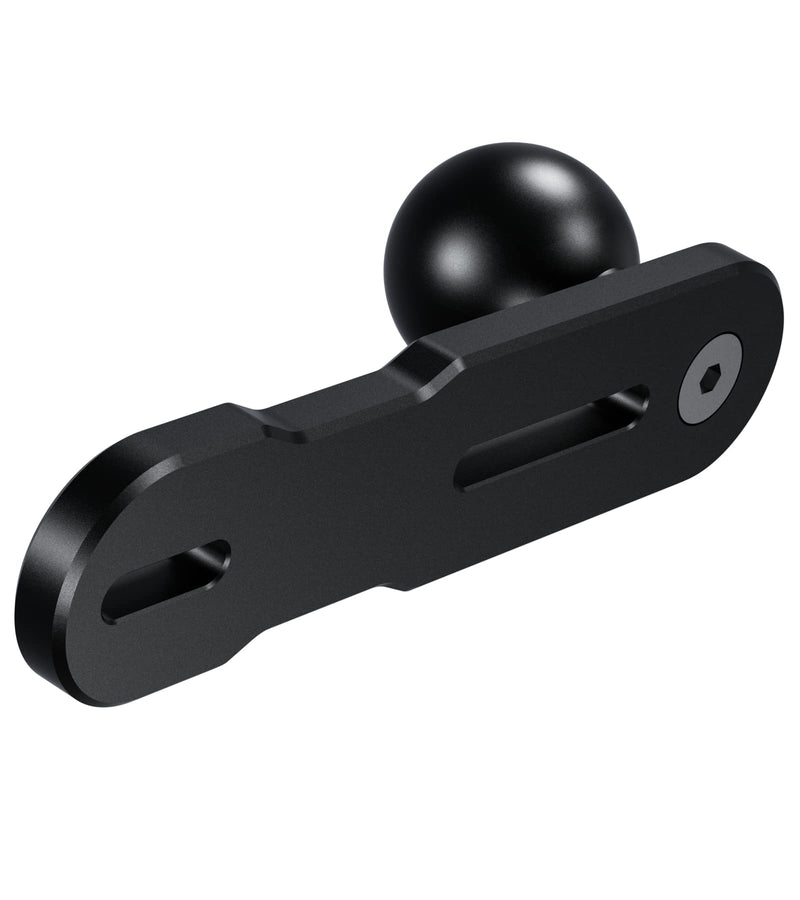 [Australia - AusPower] - BRCOVAN Aluminum Alloy Mount Base with 1'' TPU Ball for Motorcycle Brake/Clutch Reservoir Cover Compatible with RAM Mounts B Size 1 Inch Ball Double Socket Arm 