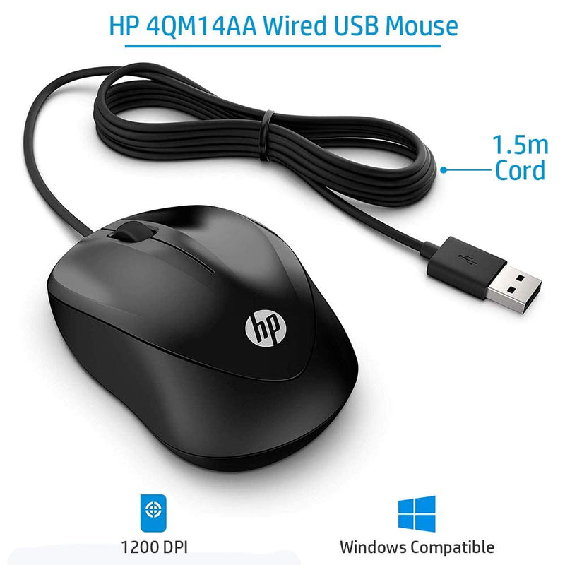 [Australia - AusPower] - HP 1000 Wired Mouse (4QM14AA) 