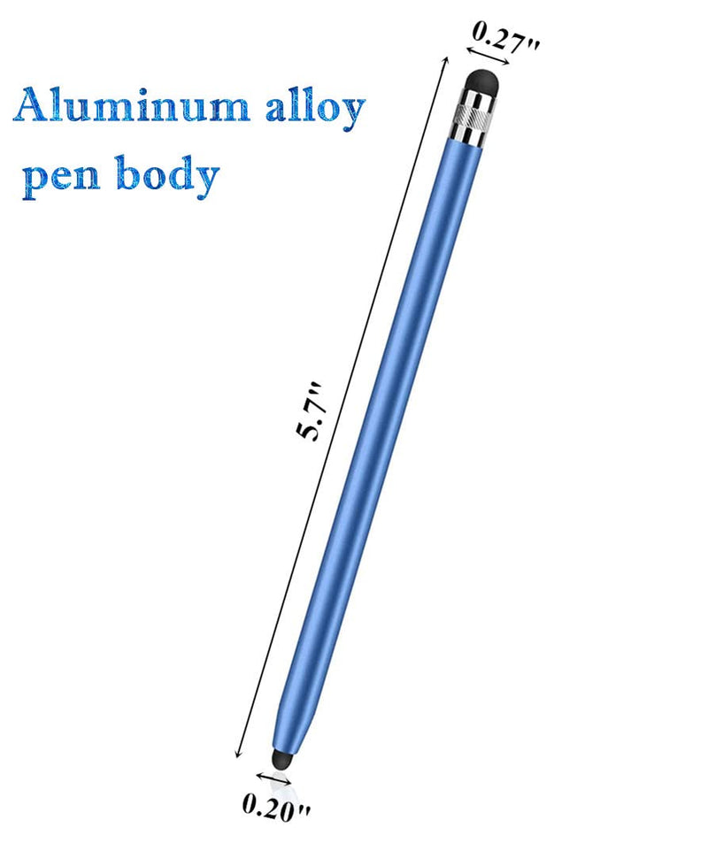 [Australia - AusPower] - Smozer Stylus Pens for Touch Screens(2-Pack), Sensitivity & Precision Stylus Pens for iPhone/iPad Pro/Samsung Galaxy/Tablets and All capacitive Touch Screen Devices + 4 Replaceable Rubber Tips Silver/Rose gold(2-Pack) 