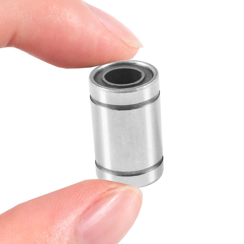 [Australia - AusPower] - QCCAN 12PCS LM8UU Linear Ball Bearings, Linear Bushing with Double Side Rubber Seal Great for CNC, 3D Printer 
