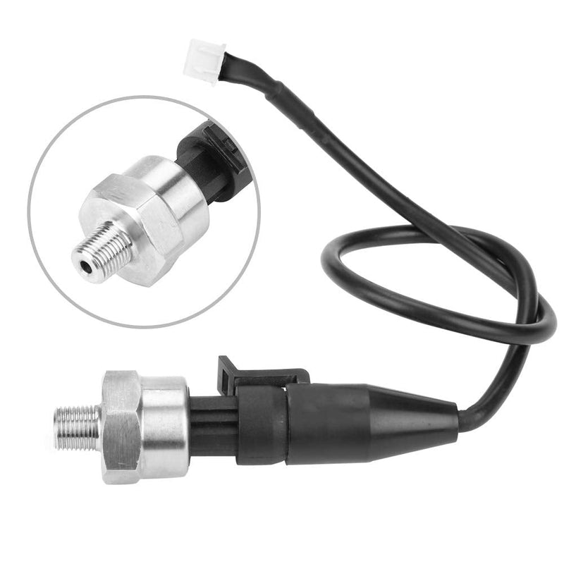 [Australia - AusPower] - Pressure Transducer Sender Sensor for Oil Fuel Air Water, 1/8"NPT Thread Stainless Steel Pressure Sensor(150PSI) 