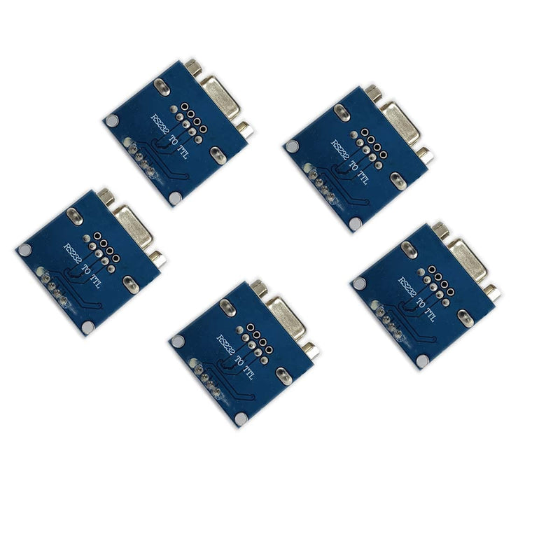 [Australia - AusPower] - Kiro&Seeu 5pcs MAX3232 Root Module Connector Chip RS232 to TTL Female Serial Port to TTL DB9 Converter Board Compatible with Equipment Upgrades Like DVD Ar-duino Raspberry Pi(S232TOTTL-MD-5pcs) 