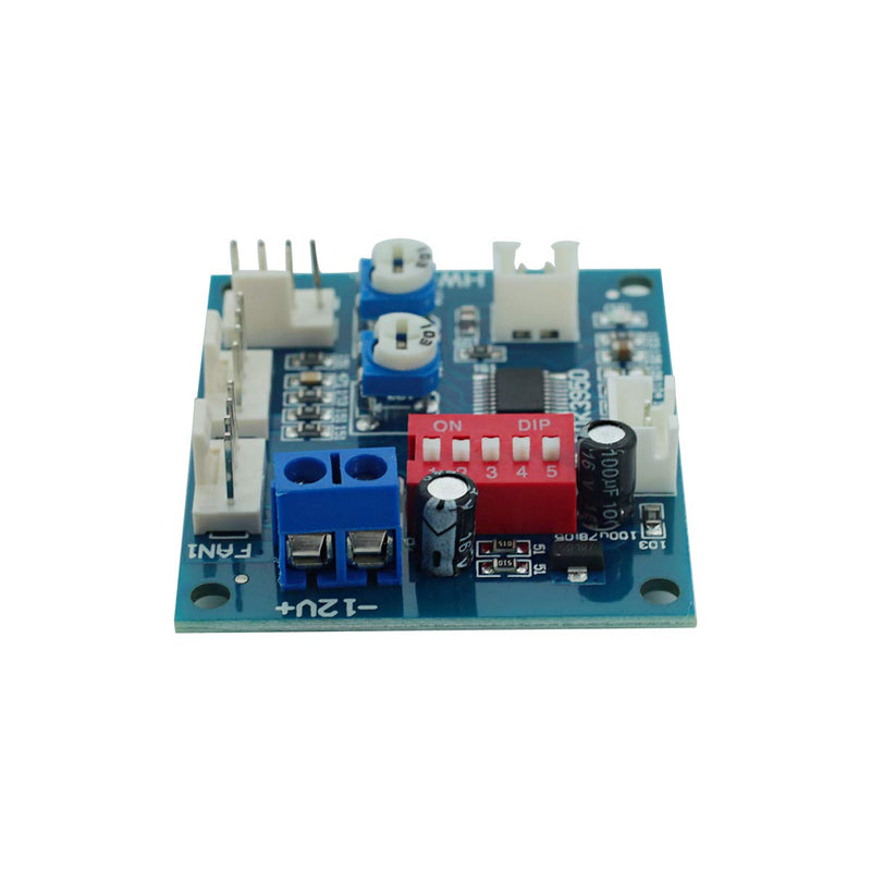 [Australia - AusPower] - DEVMO DC 12V 5A PWM 4 Wires PC CPU Fan Thermostat Automatic Temperature Control Speed Controller Board Speed Controller Temperature Probe Buzzer Compatible with Ar-duino Heat Sink HW-585 