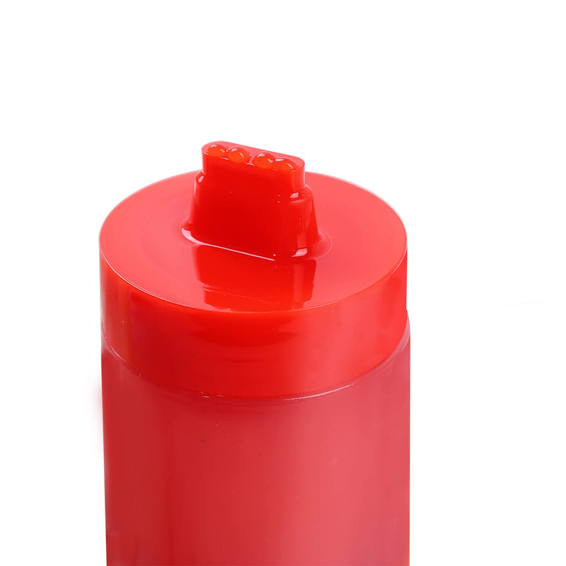 [Australia - AusPower] - Poitemsic Condiment Squeeze Bottles 4 Holes Drizzle Bottle With Lid Sauce Dispenser Container For Sauces Salad Dressing Ketchup Chocolate Frosting Icing Candy Kitchen Baking,2-pack 