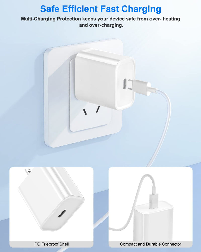 [Australia - AusPower] - iPhone 13 Fast Charger Block,20W USB C Power Delivery Charger Fast iPhone Charger Wall Type C Charger Plug Adapter Compatible with iPhone 13/13 Mini/13 Pro/13 Pro Max/iPhone 12/12 Pro Max/11/SE iPad 
