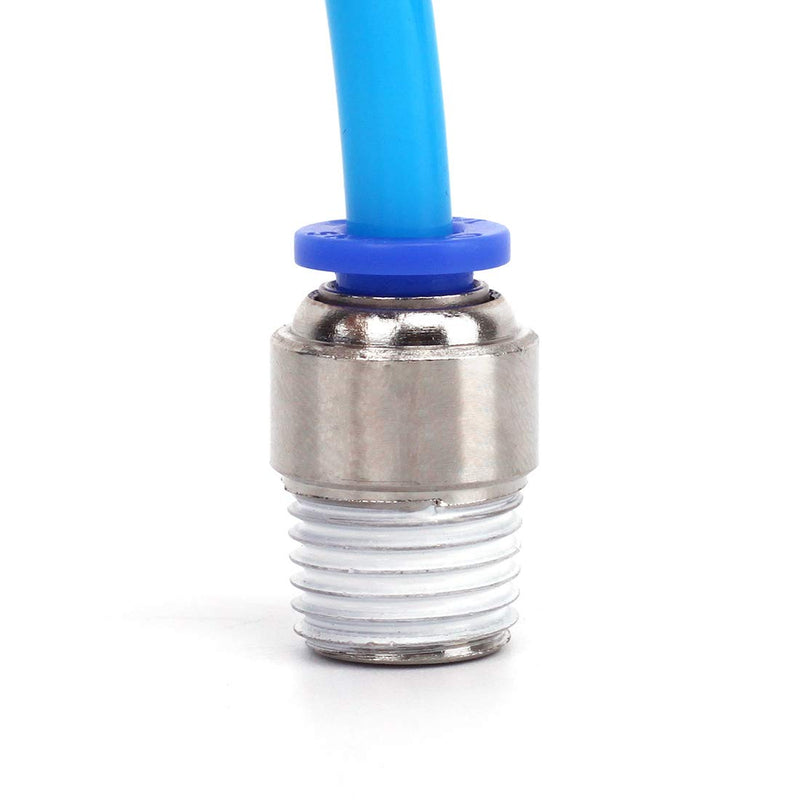 [Australia - AusPower] - SNS SPOC1/4-N02 Straight Nickel-Plated Brass Push to Connect Tube Fitting Male Straight 1/4" Tube OD x 1/4" NPT Thread (10 PCS) SPOC 