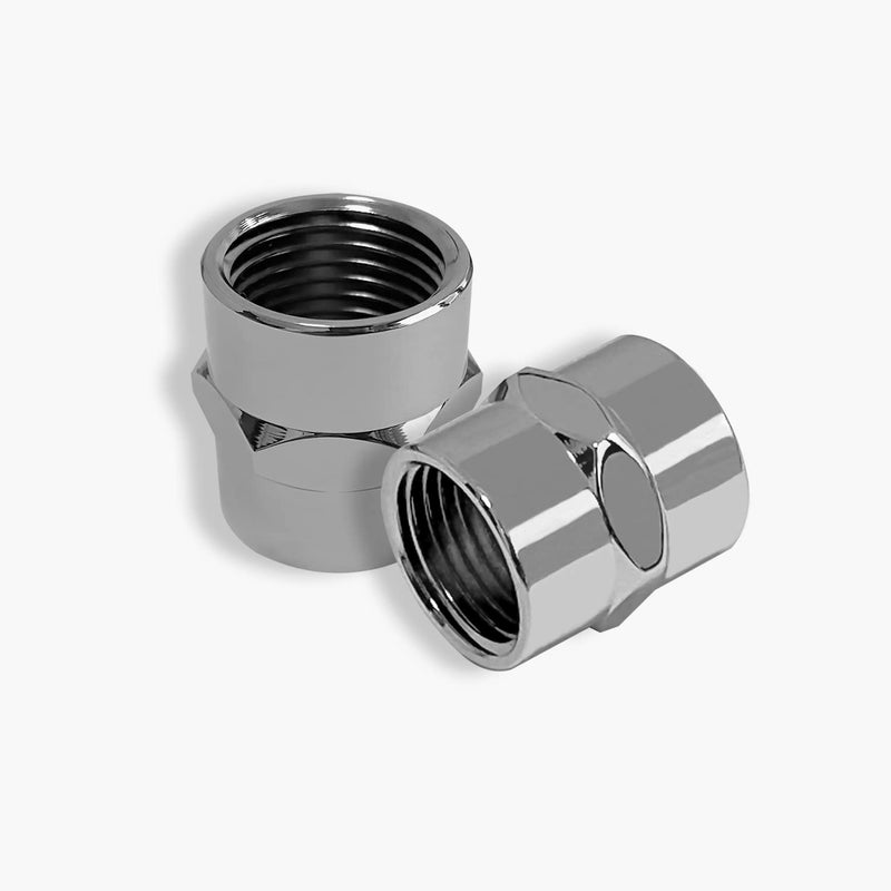 [Australia - AusPower] - Naiture Brass 1/2" IPS Female Threaded Pipe Fitting Coupling, Chrome Finish 