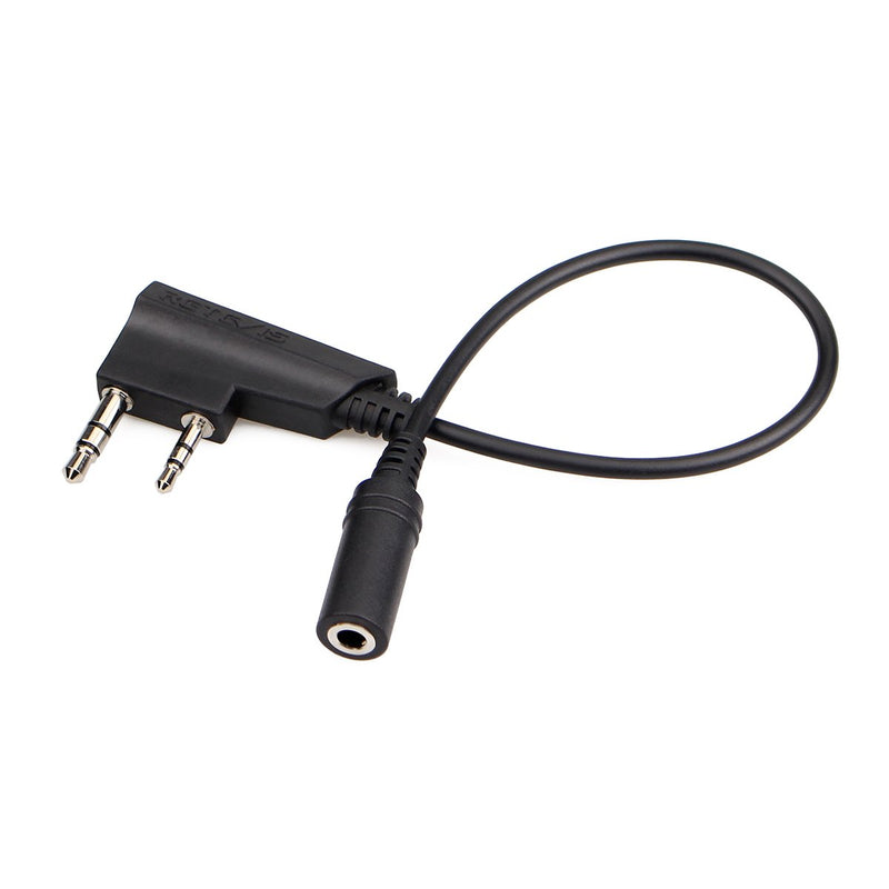 [Australia - AusPower] - Retevis Earpiece Adapter,2 Pin to 3.5mm Walkie Talkies Headset Adapter for Retevis H-777 RT21 RT22 RT27 RT7 H-777S Baofeng UV-S9 Plus Kenwood 2 Way Radios (1 Pack) 