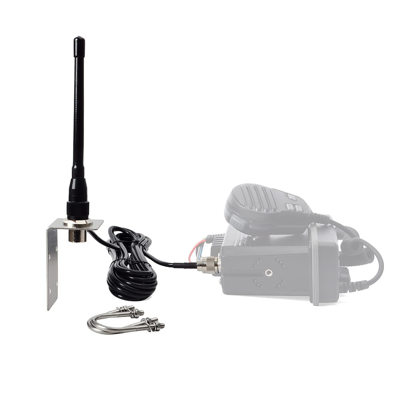 [Australia - AusPower] - HYS VHF Marine Antenna Low-Profile 156-163Mhz Antennas W/16.4ft(5m) RG58 Low Loss Premium Coaxial Cable with PL259 