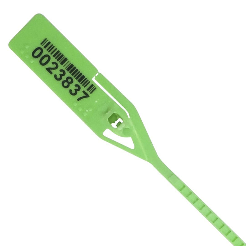 [Australia - AusPower] - ELC RIPLOCK Seals 061RIML128PPGR Adjustable Length Riplock Seals 8.5" with Barcode 128 in Polypropylene, Green Color, 8.5" Length,0.25" Thick (Pack of 250) 