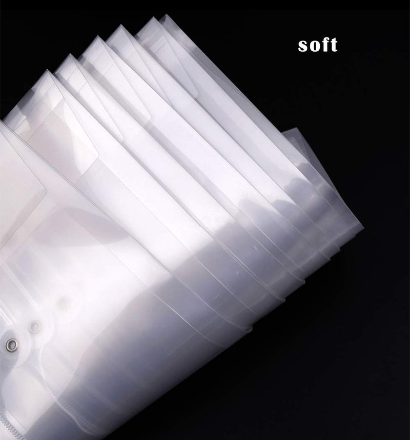 [Australia - AusPower] - Letter Size Clear Plastic String Envelopes with Expansion File Paper Project Folder Envelope Holder 10Pcs 