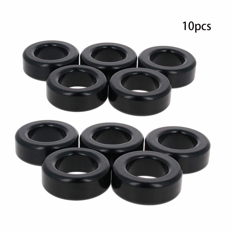 [Australia - AusPower] - Fielect 10 Pcs Toroid Core Ferrite Choke Iron Powder Inductor Ferrite Ring 24.1x39.9x14.5mm，Black 10Pcs 