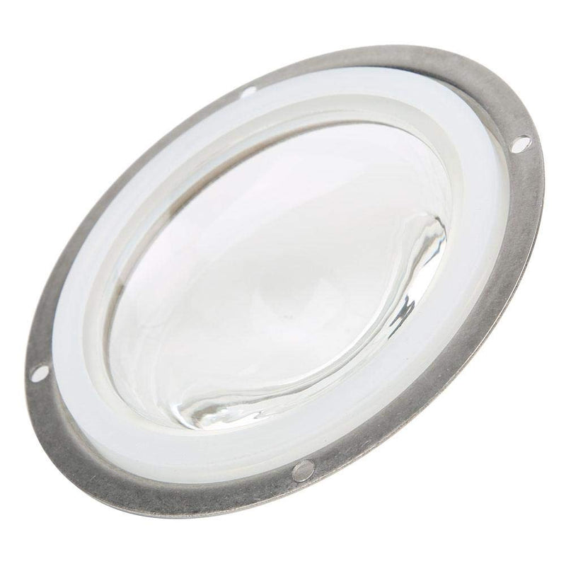 [Australia - AusPower] - Condenser Lens LED Lens Optical Glass 100mm/3.94in Beam Angle 60° Aspheric Waterproof Rubber Circle with Fixed Bracket for 20-200W LED 