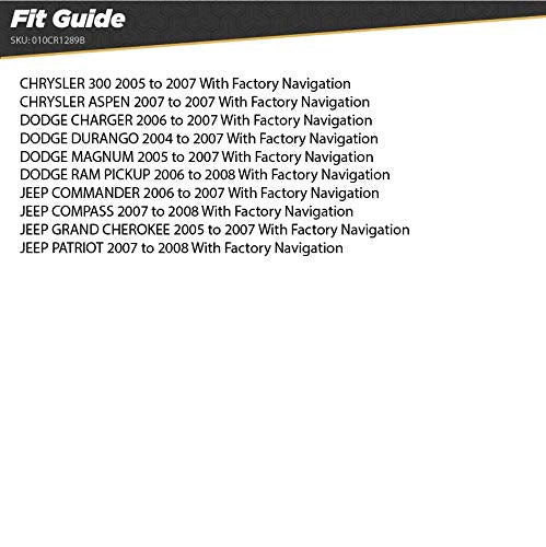 [Australia - AusPower] - Scosche CR1289B Compatible with 2005-08 Chrysler / Dodge / Jeep ISO Double DIN & DIN+Pocket Dash Kit, models w/Nav 