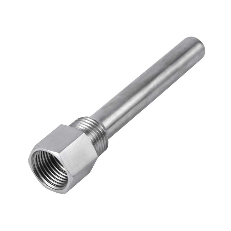 [Australia - AusPower] - Stainless Steel Thermowell 1/2 inch NPT Threads for Temperature Sensors, Thermometer Instruments Thermowells. 