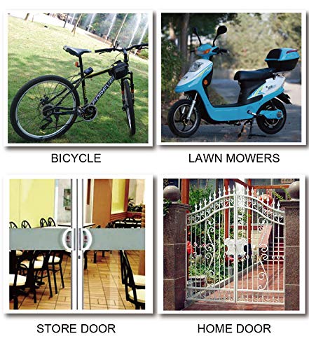 [Australia - AusPower] - Solebe Digital Lock Bike/Motorcycle/Gate Door Digital Lock with Anti Theft Alarm 110dB blue(31.5 Inch) 