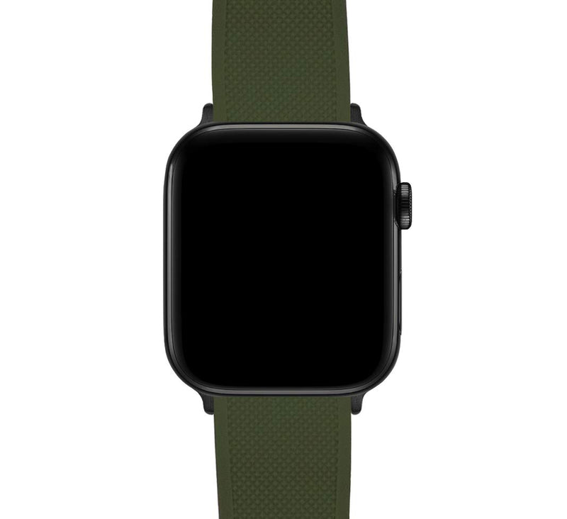 [Australia - AusPower] - BARTON Watch Bands - Elite Silicone Watch Straps - Black PVD Hardware & Adapters - Quick Release - Choose Color & Size - Compatible with All Apple Watches - 38mm, 40mm, 42mm, 44mm Small Apple Watch (38mm & 40mm) 