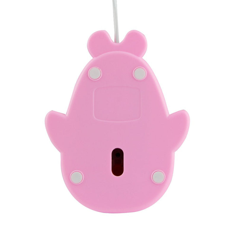 [Australia - AusPower] - Fashionable Cute Animal Baby Dolphin Shape USB Wired Mouse 1600 DPI Optical Mice Mini Small Kids Children Mice for PC Laptop Computer (Pink) Pink 