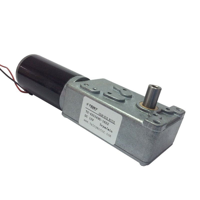 [Australia - AusPower] - BEMONOC Electric DC Motor 12V Gear Motor Reversible Low Speed 3 RPM High Torque Out Shaft 8mm 