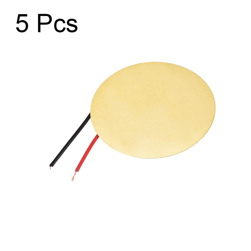 [Australia - AusPower] - uxcell 5 Pcs Piezo Discs 35mm Acoustic Pickup Transducer Microphone Trigger Buzzer Drum Guitar 