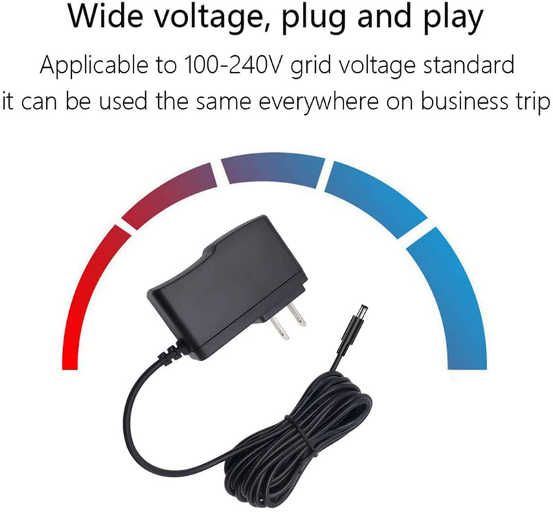 [Australia - AusPower] - 6V 2A 12W AC/DC Adapter, Wall Charger, 5.5mm x 2.1mm & 2.5mm (Center Positive) DC Plug Compatible for 6 Volt 2A 1.5A 1A 800mA 700mA 600mA 500mA 300mA 100mA Equipment Power Supply Cable Cord -8.2ft 