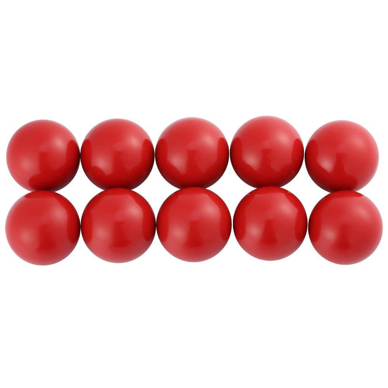 [Australia - AusPower] - SoarUp 10pcs Threaded Control Knobs Machine Operation Ball Handles, Universal Lathe Tractor Machine Plastic Round Ball Knob Handle Black/Red Color(Red-AM8x25) 