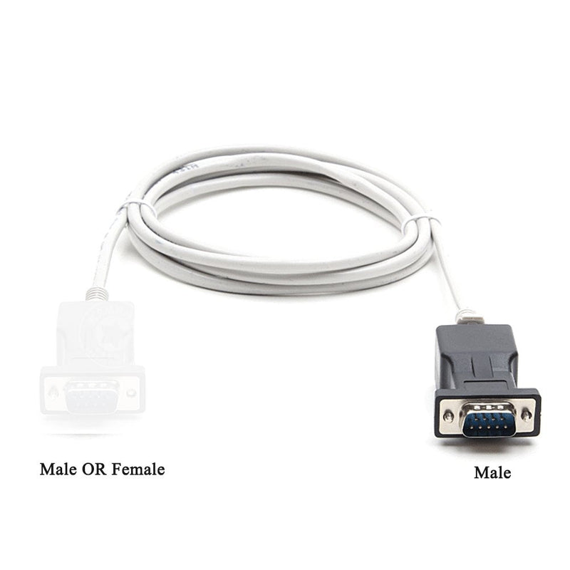 [Australia - AusPower] - RS232 to RJ45,LFHUKEJI DB9 9-Pin Serial Port Male to RJ45 Female Cat5e/6 Ethernet LAN Extend Adapter 